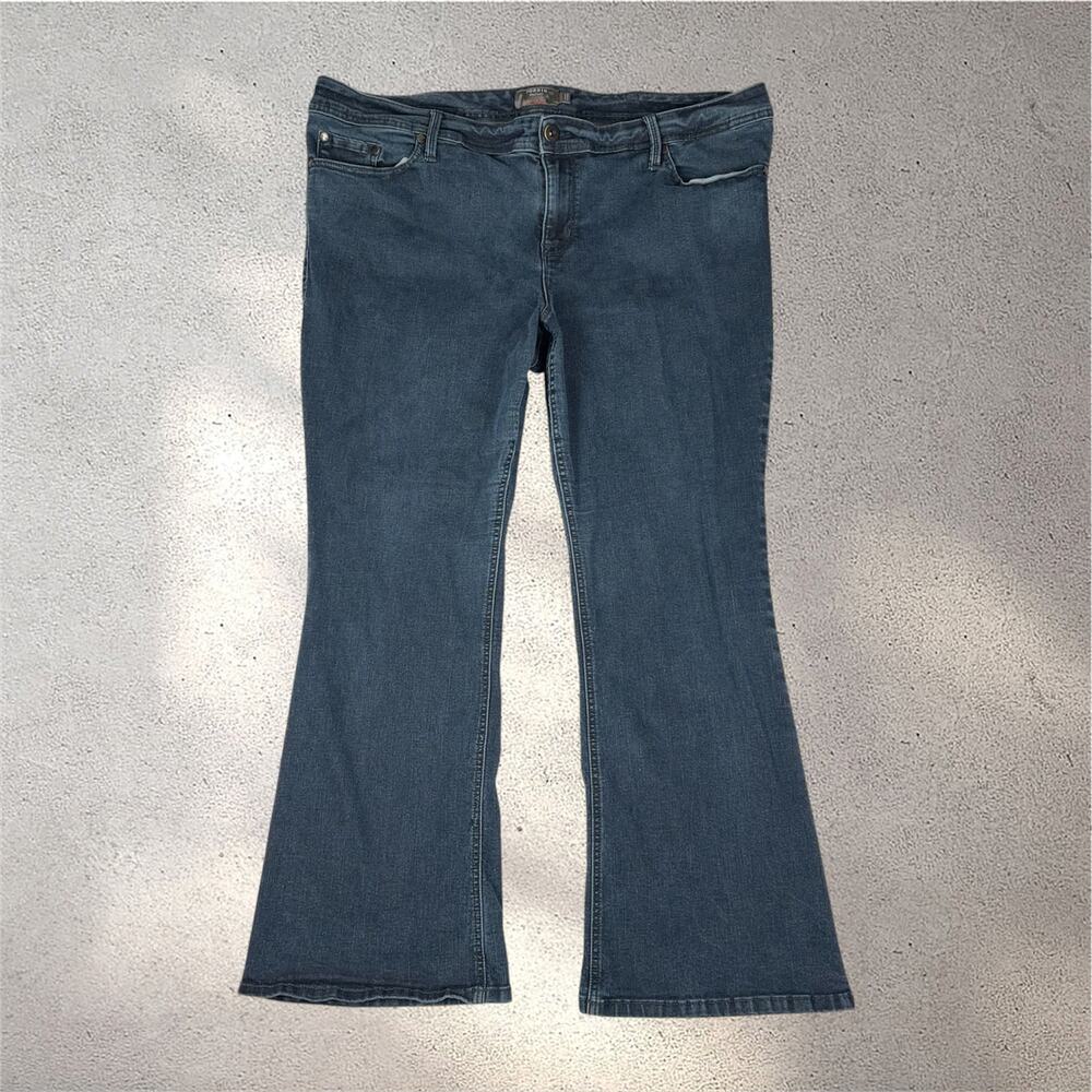 Torrid Luxe Slim Boot Jeans Women's 22S Dark Wash Super Stretch Western Casual